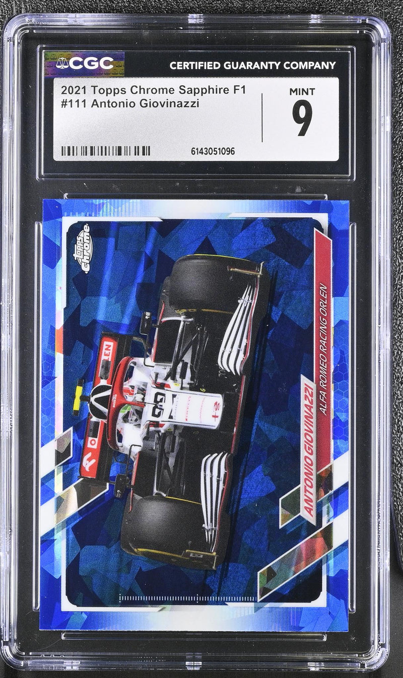 2021 Topps Chrome Sapphire #111 Antonio Giovinazzi CGC 9