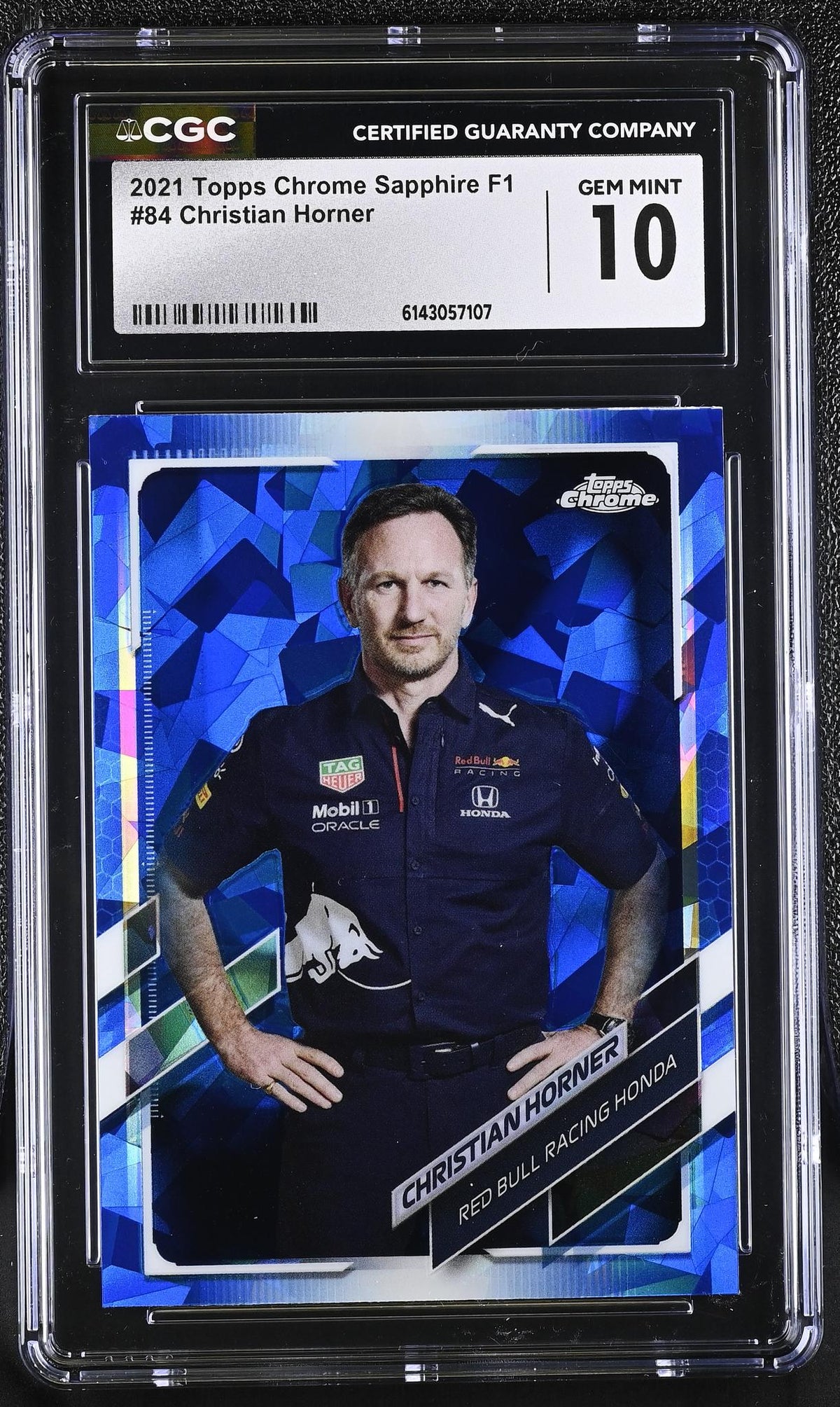2021 Topps Chrome Sapphire #84 Christian Horner CGC 10