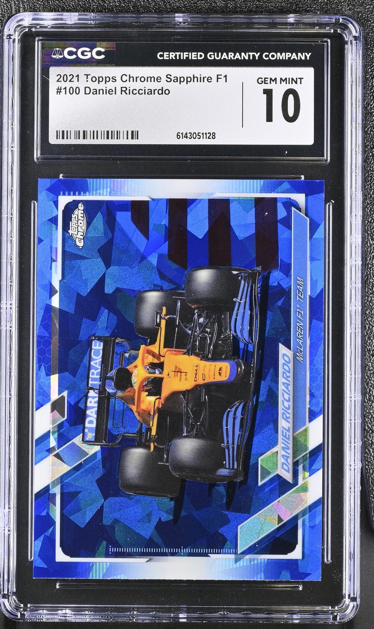 2021 Topps Chrome Sapphire #100 Daniel Ricciardo CGC 10
