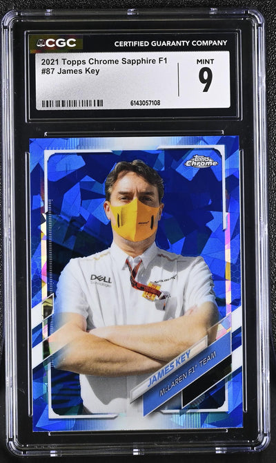 2021 Topps Chrome #87 James Key Sapphire F1 CGC 9