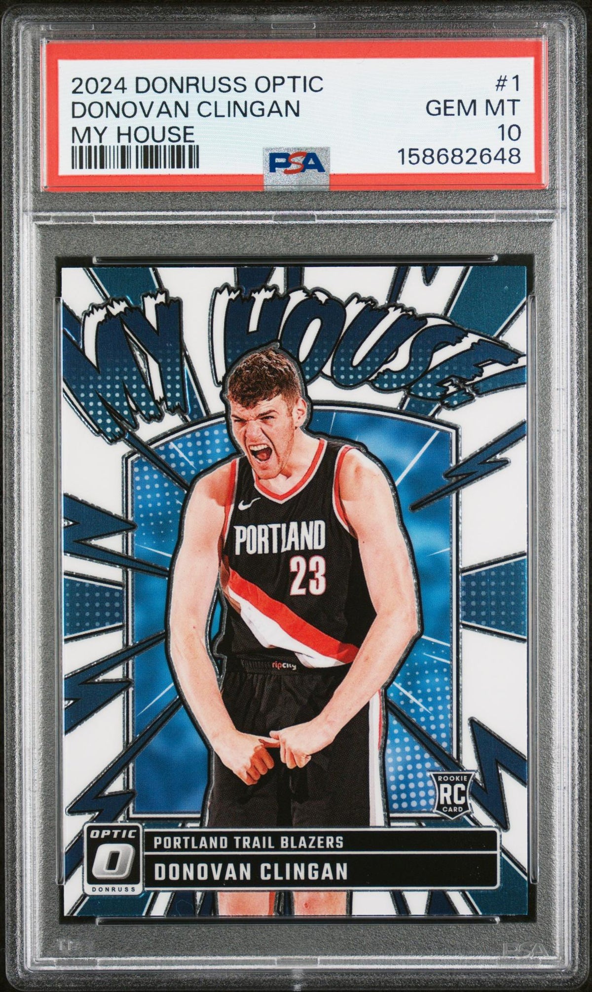 2024 Panini Donruss Optic My House Donovan Clingan #1 PSA 10