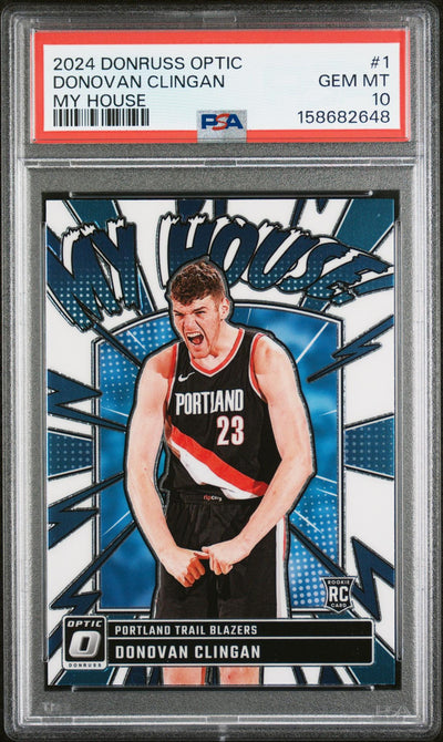 2024 Donruss Optic My House Donovan Clingan #1 PSA 10
