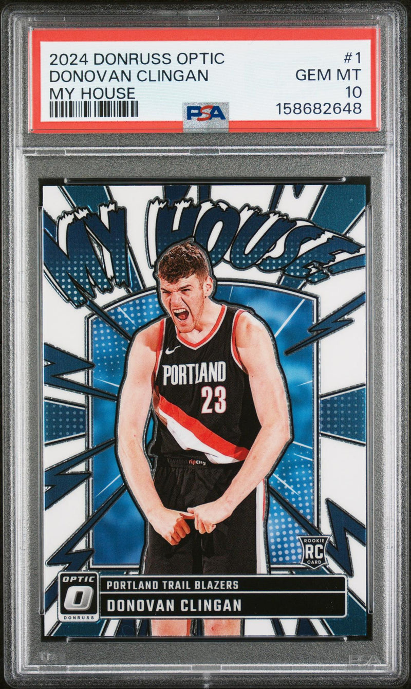 2024 Donruss Optic My House Donovan Clingan #1 PSA 10