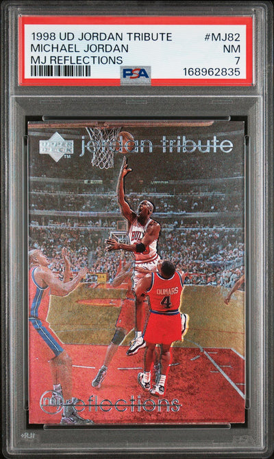 1998 Upper Deck MJ Reflections Michael Jordan #MJ82 PSA 7