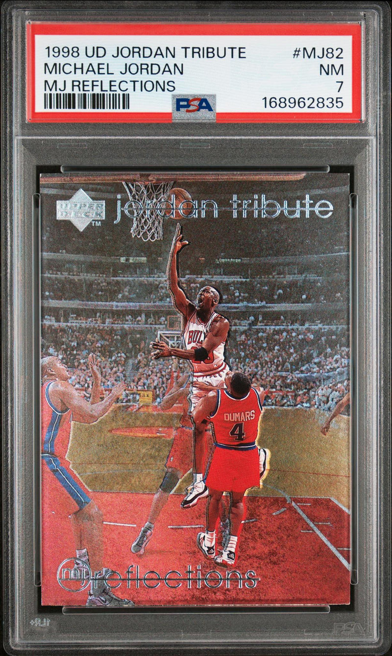1998 Upper Deck MJ Reflections Michael Jordan #MJ82 PSA 7