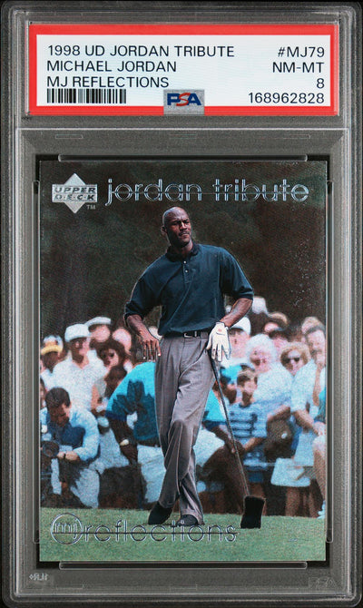 1998 Upper Deck MJ Reflections Michael Jordan #MJ79 PSA 8