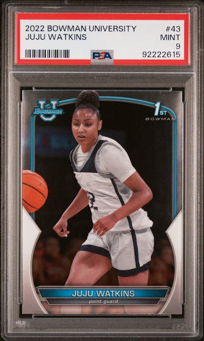 2022 Bowman University JuJu Watkins #43 PSA 9