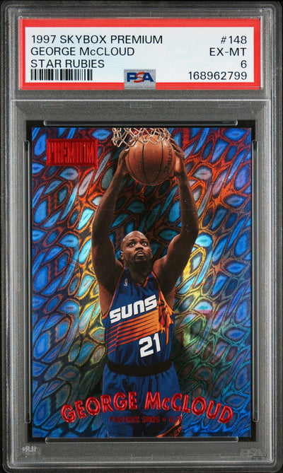 1997 SkyBox Premium George McCloud #148 Star Rubies /50 PSA 6