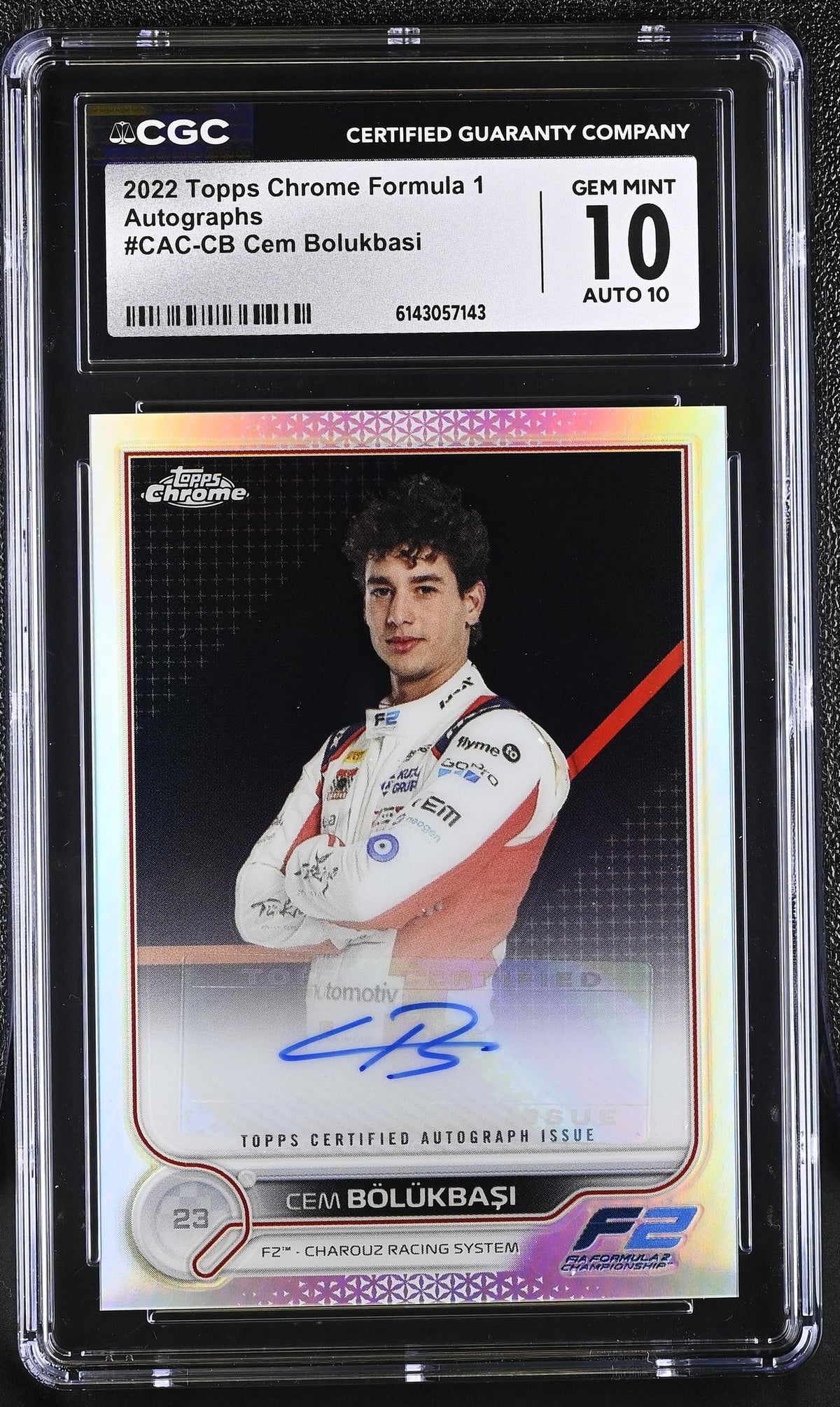 2022 Topps Chrome #CAC-CB Cem Bolukbasi Autographs Auto CGC 10