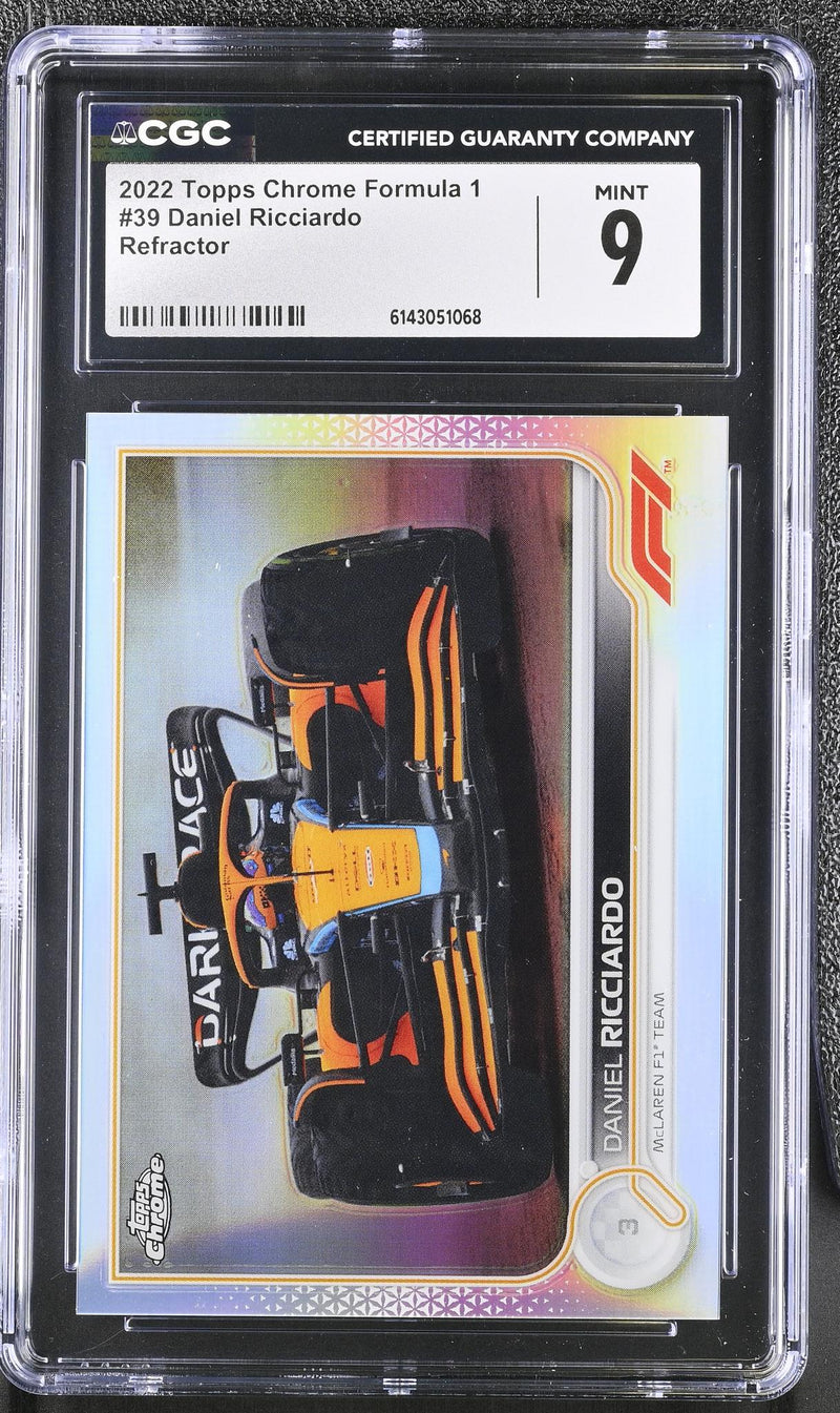 2022 Topps Chrome #39 Daniel Ricciardo Refractor CGC 9