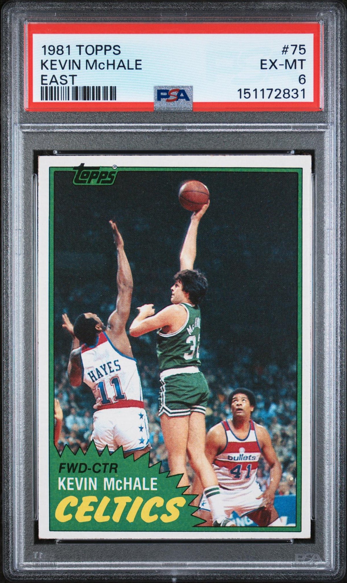 1981 Topps Kevin Mchale #E75 PSA 6