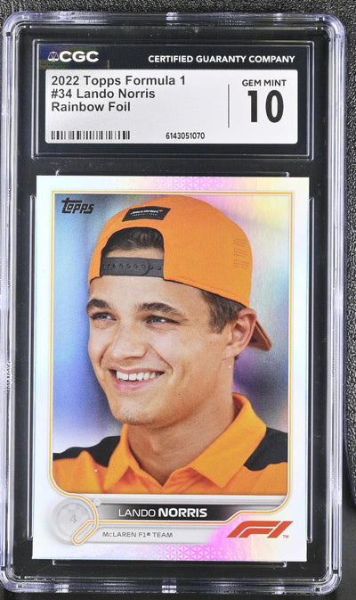2022 #34 Lando Norris Rainbow Foil CGC 10