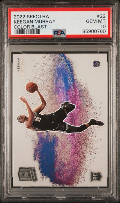 2022 Spectra Keegan Murray #22 Color Blast PSA 10