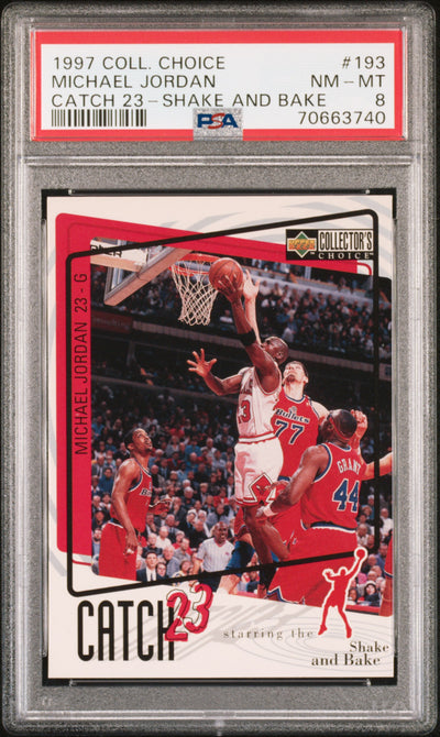 1997 Collector's Choice Michael Jordan #193 Catch 23 PSA 8