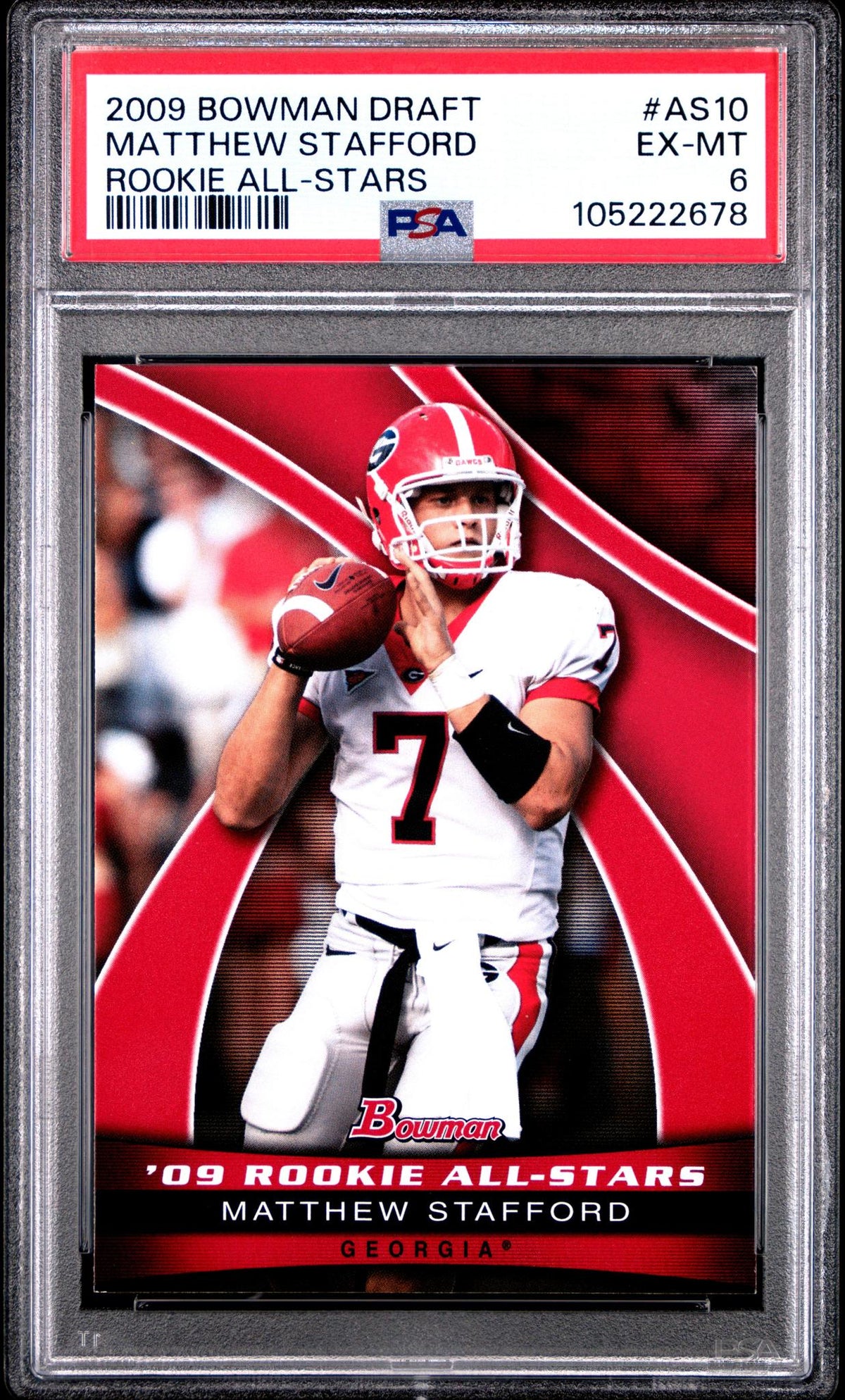 2009 Bowman Draft Rookie All-Stars Matthew Stafford #AS10 PSA 6
