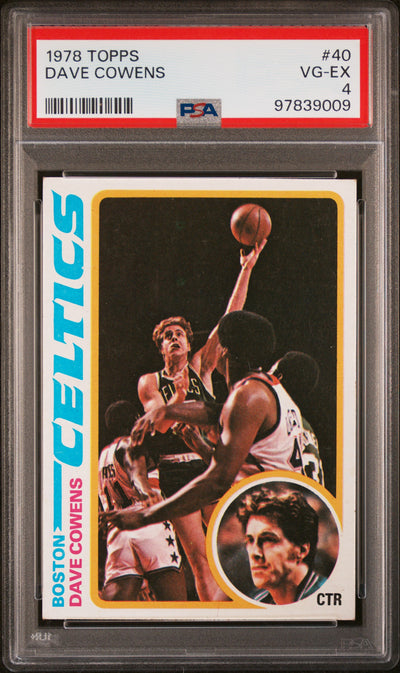 1978 Topps Dave Cowens #40 PSA 4