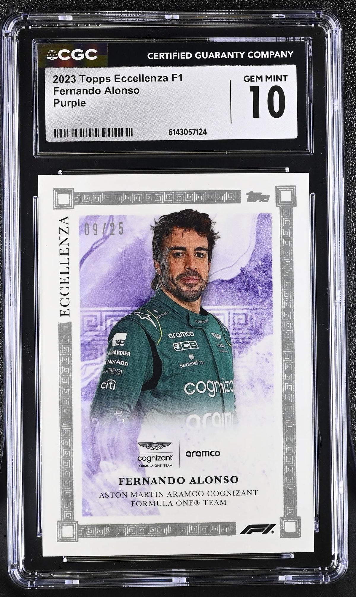 2023 Topps Eccellenza Fernando Alonso Eccellenza /25 CGC 10