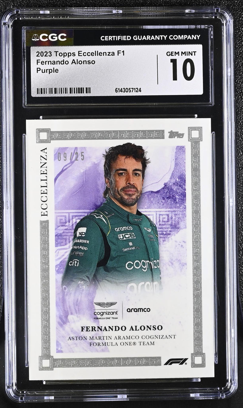 2023 Topps Eccellenza Fernando Alonso Eccellenza /25 CGC 10