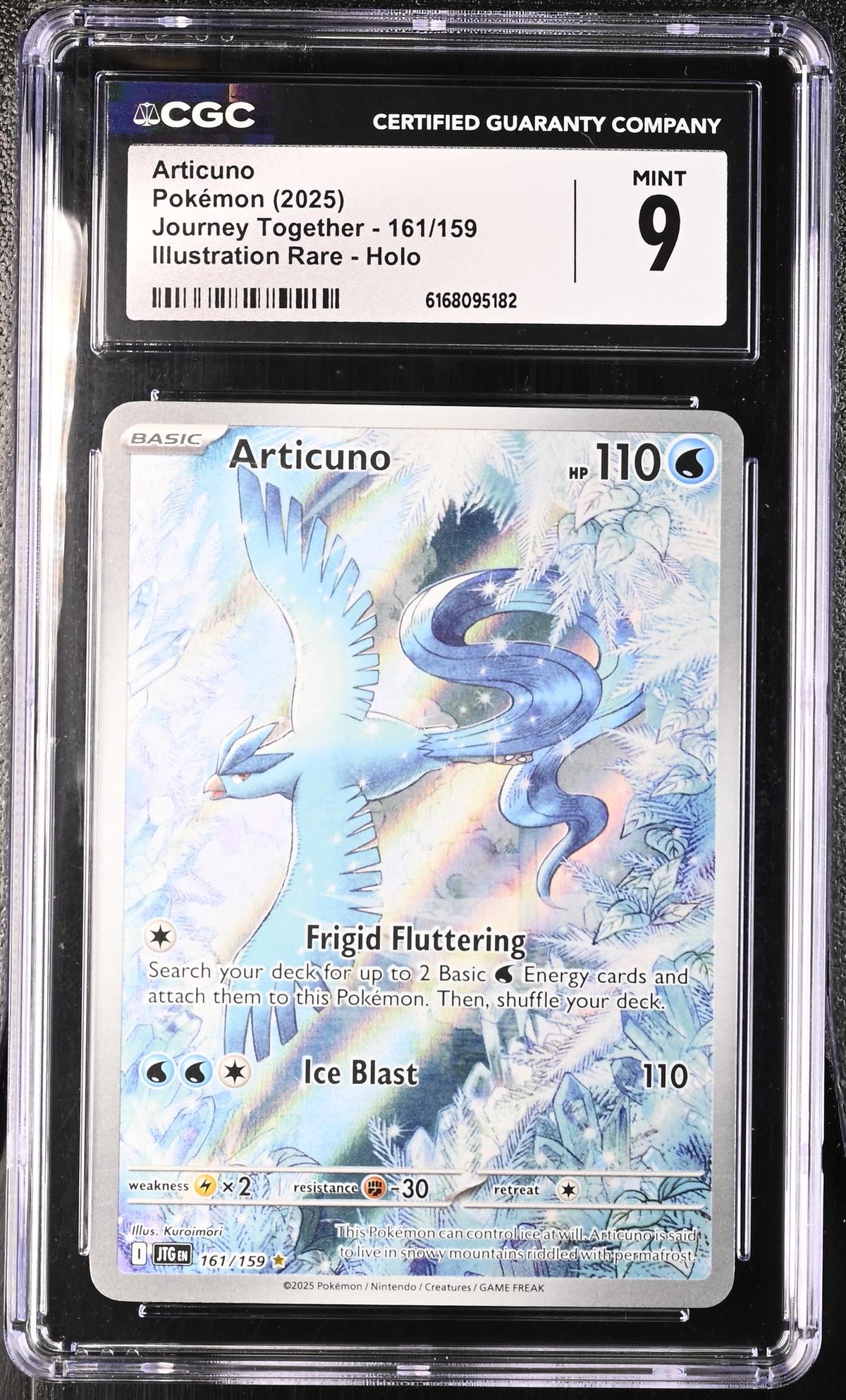 2025 #161/159 Articuno Journey Together CGC 9