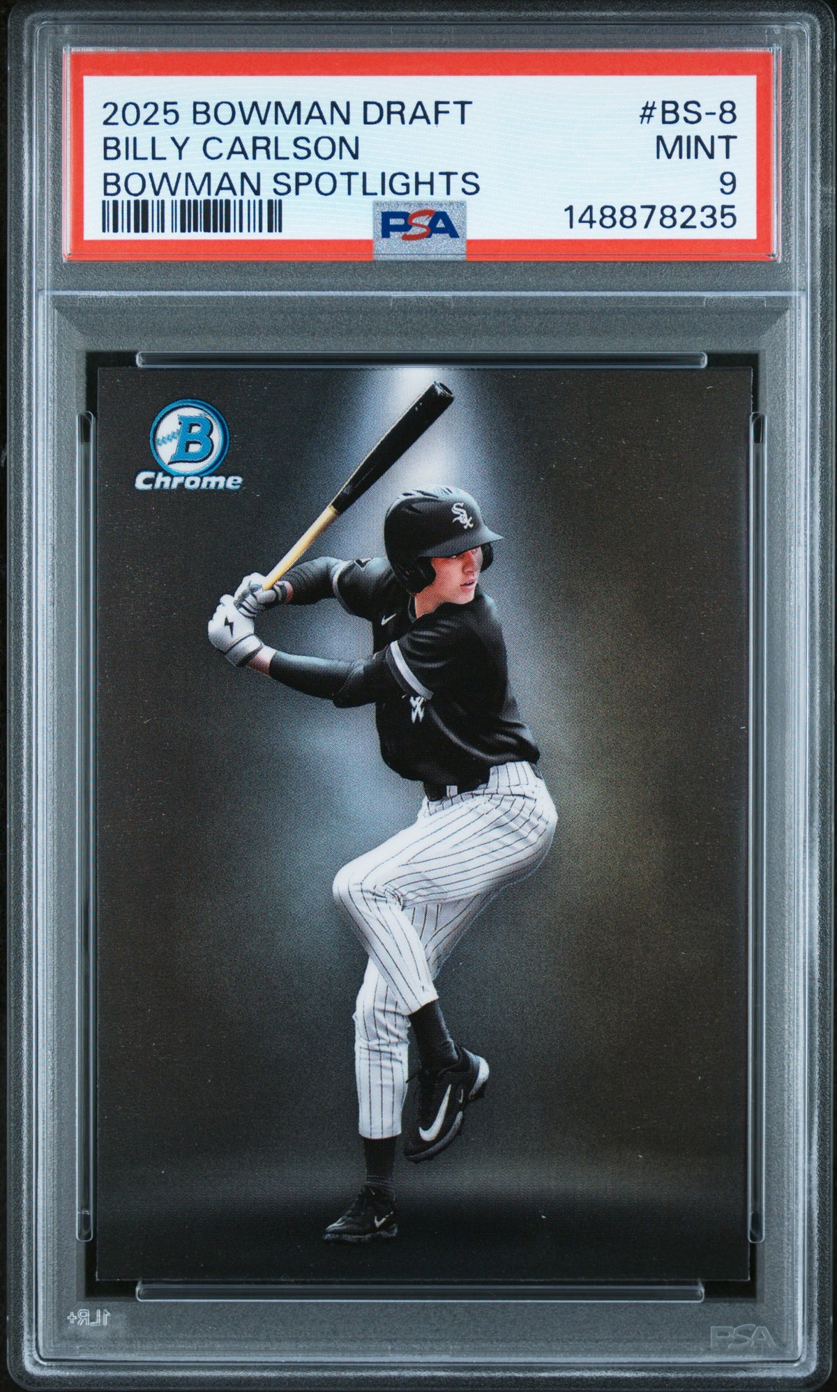 2025 Bowman Draft Bowman Spotlights Billy Carlson #BS-8 PSA 9