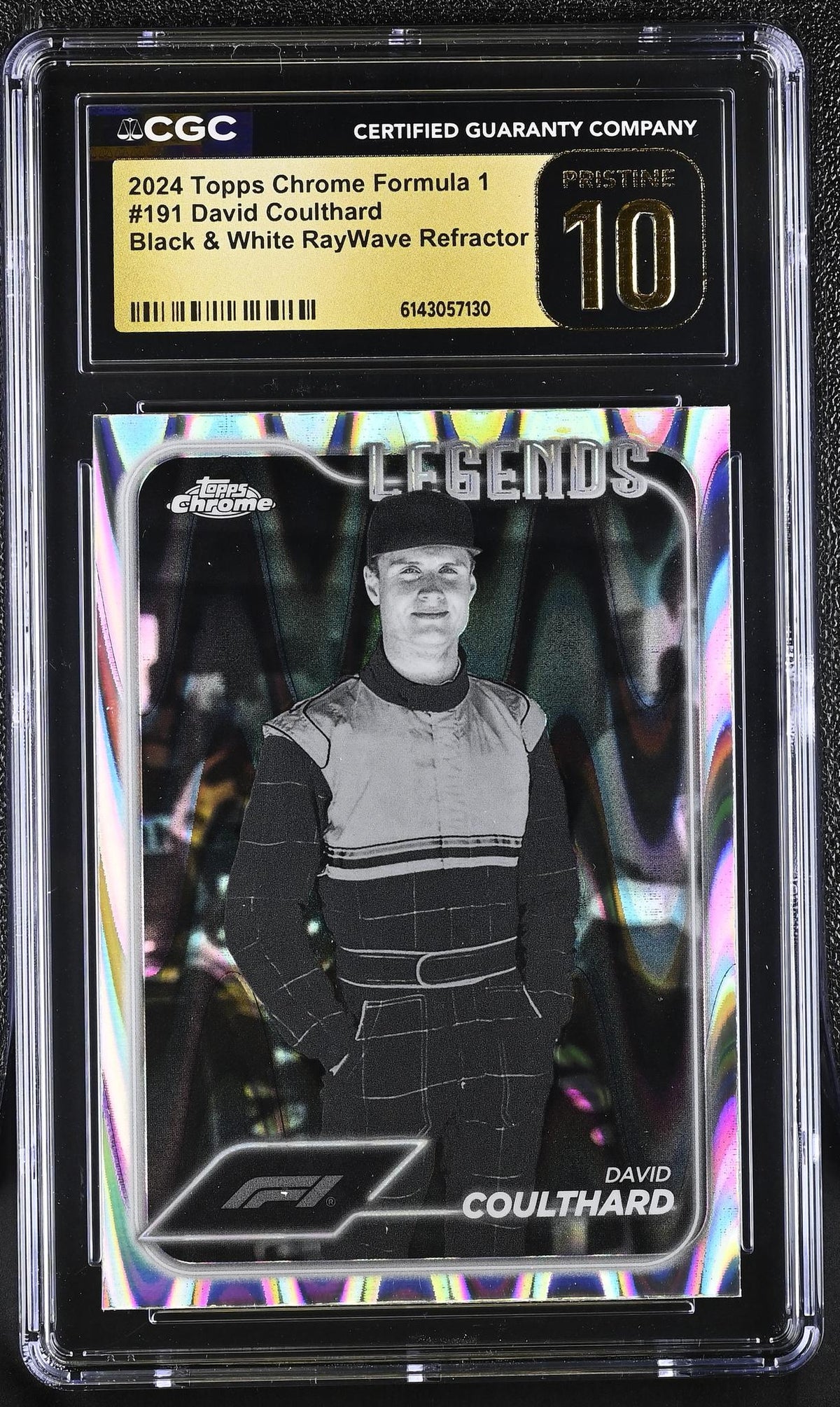 2024 Topps Chrome #191 David Coulthard Legends CGC 10
