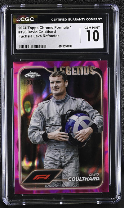 2024 Topps Chrome #196 David Coulthard Legends /399 CGC 10
