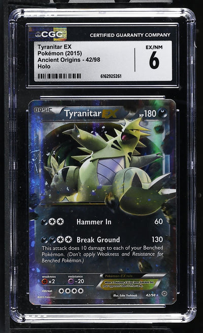 2015 #42/98 Tyranitar EX Ancient Origins CGC 6