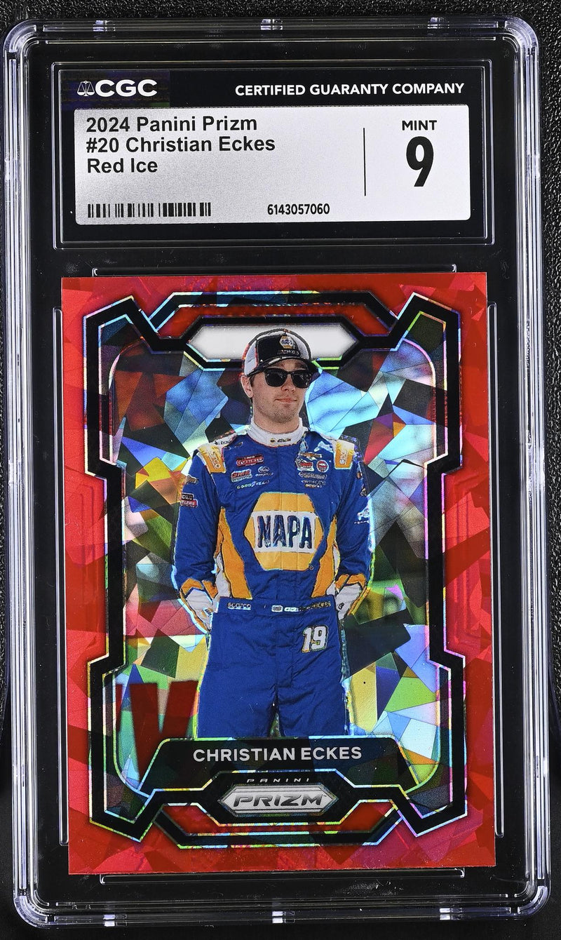 2024 Prizm #20 Christian Eckes Red Ice CGC 9