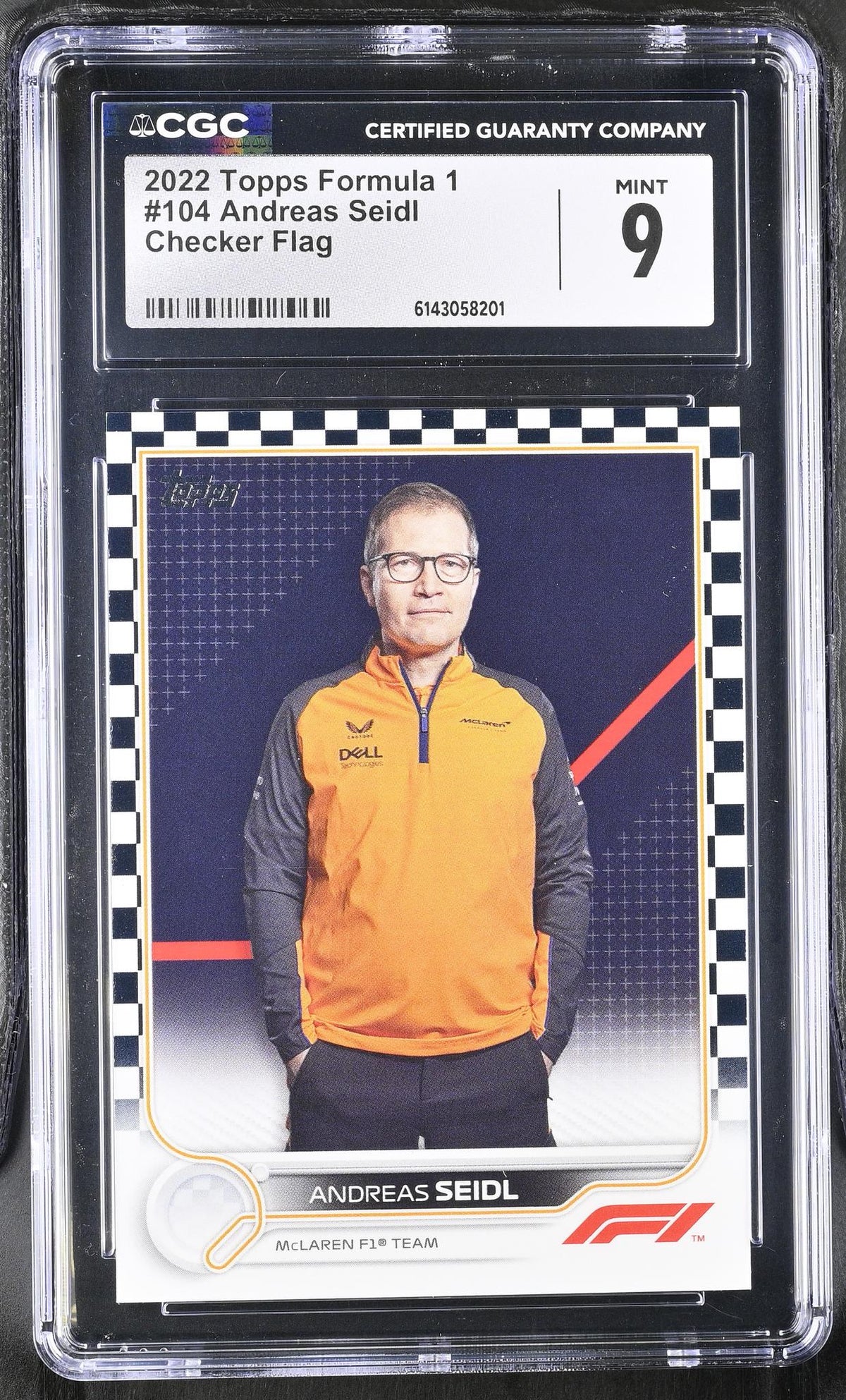 2022 Topps Formula 1 #104 Andreas Seidl Checker Flag CGC 9