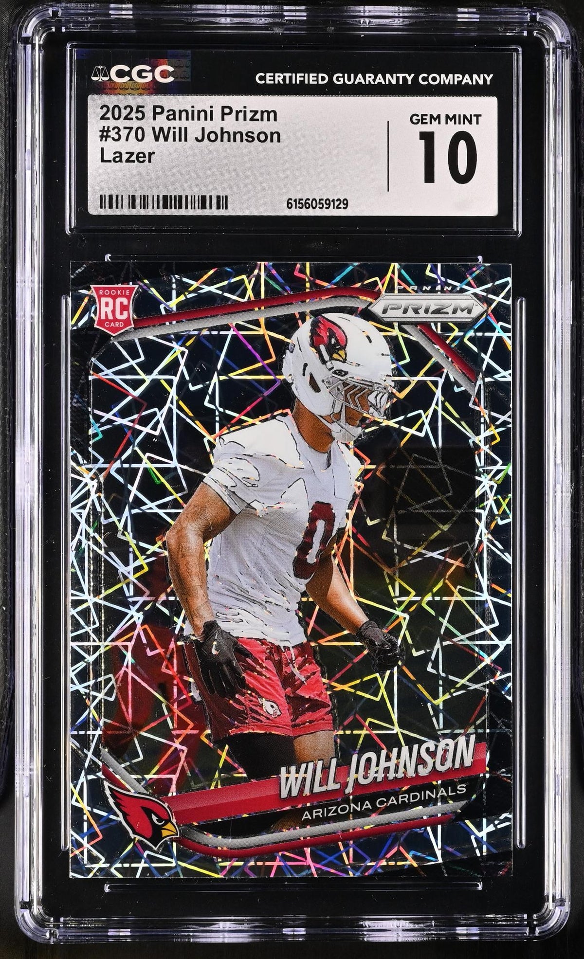 2025 Prizm #370 Will Johnson Lazer CGC 10