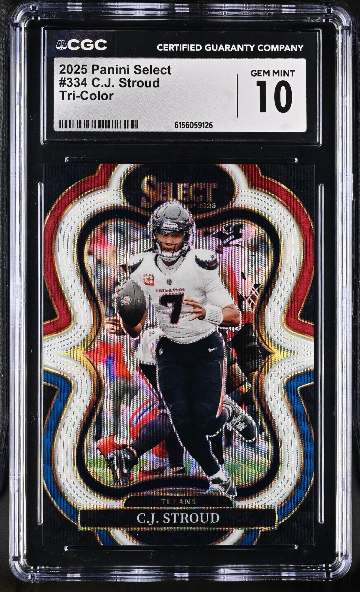 2025 Select #334 C.J. Stroud Tri-Color CGC 10