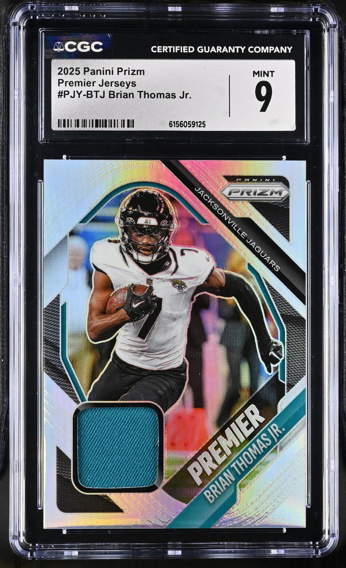 2025 Panini Prizm #PJY-BTJ Brian Thomas Jr. Premier Jerseys CGC 9