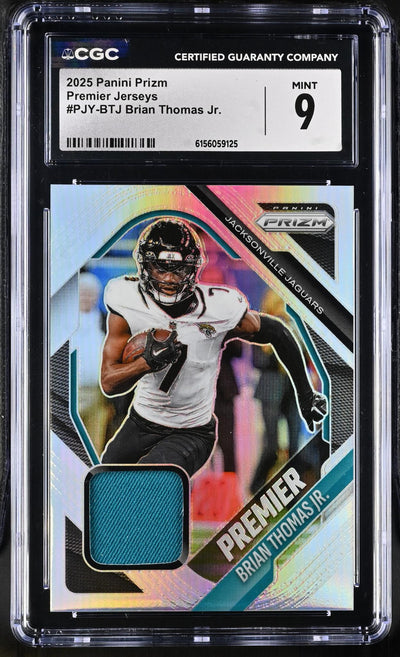 2025 Panini Prizm Premier Jerseys Brian Thomas Jr. #PJY-BTJ CGC 9