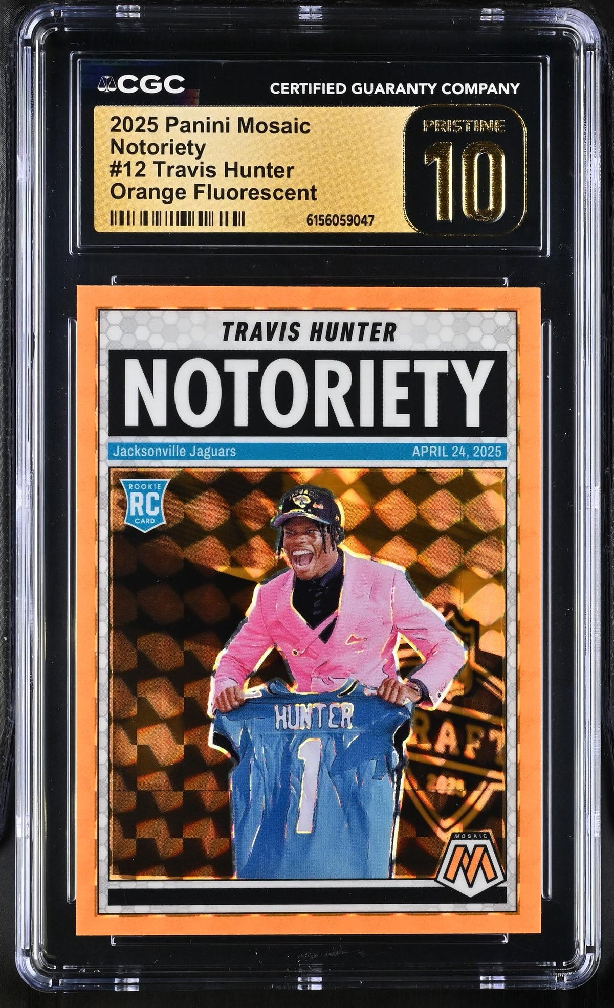 2025 Mosaic #12 Travis Hunter Notoriety CGC 10