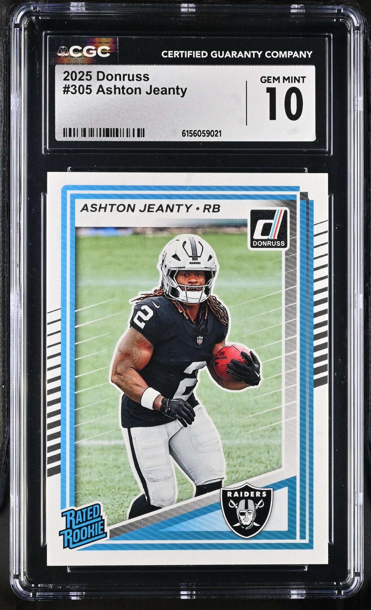 2025 Donruss #305 Ashton Jeanty Rated Rookie CGC 10