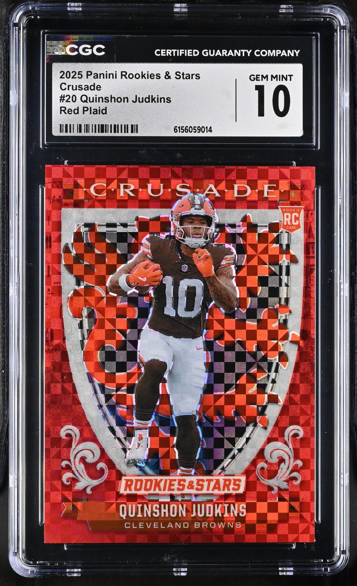 2025 Prizm #20 Quinshon Judkins Crusade CGC 10