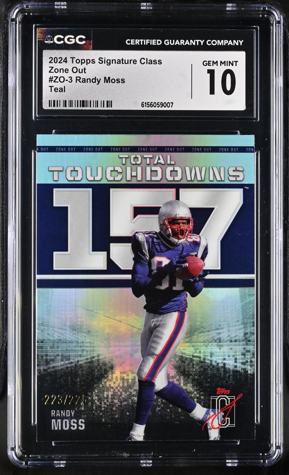 2024 Signature Class #ZO-3 Randy Moss Zone Out CGC 10