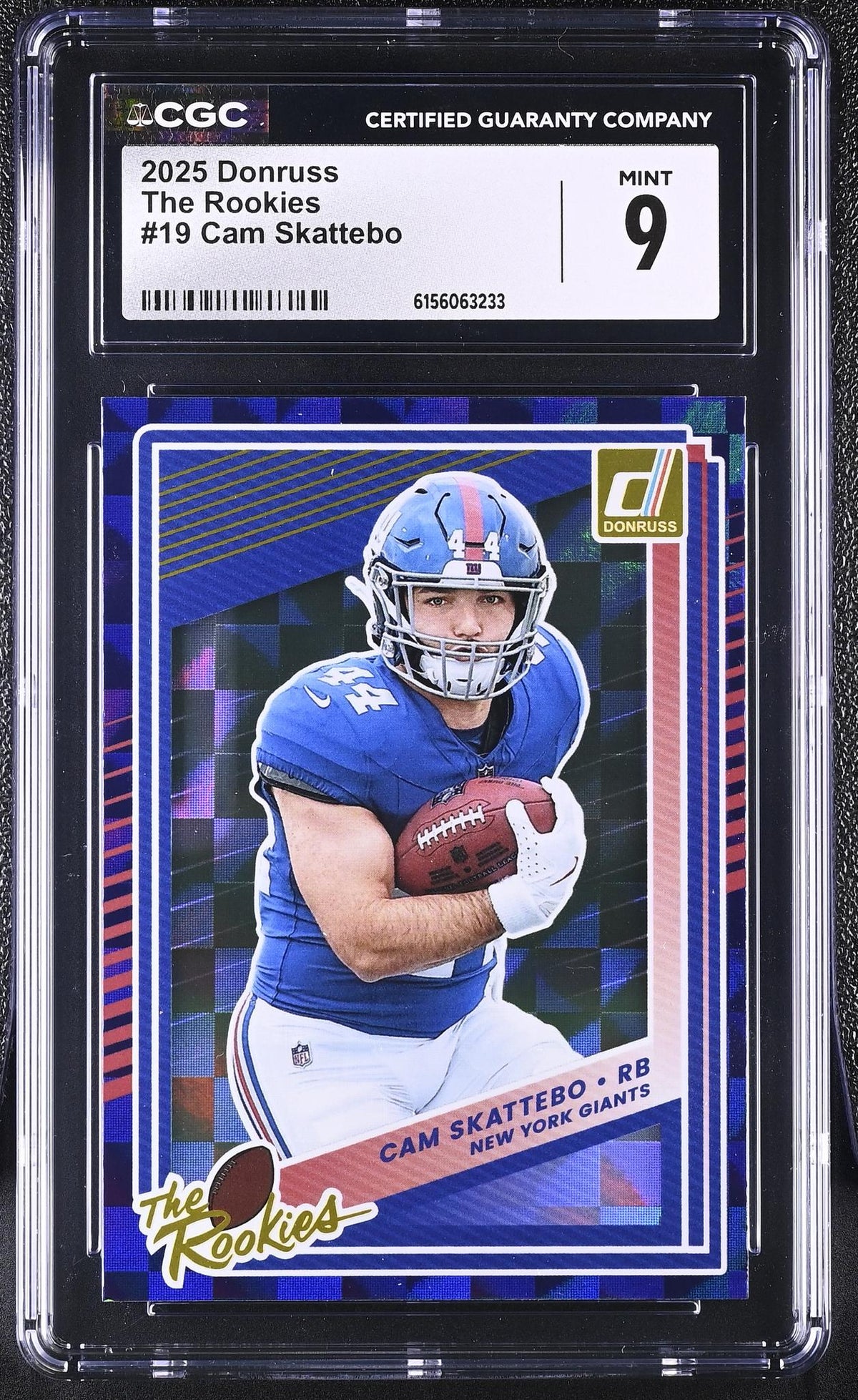 2025 Donruss #19 Cam Skattebo The Rookies CGC 9