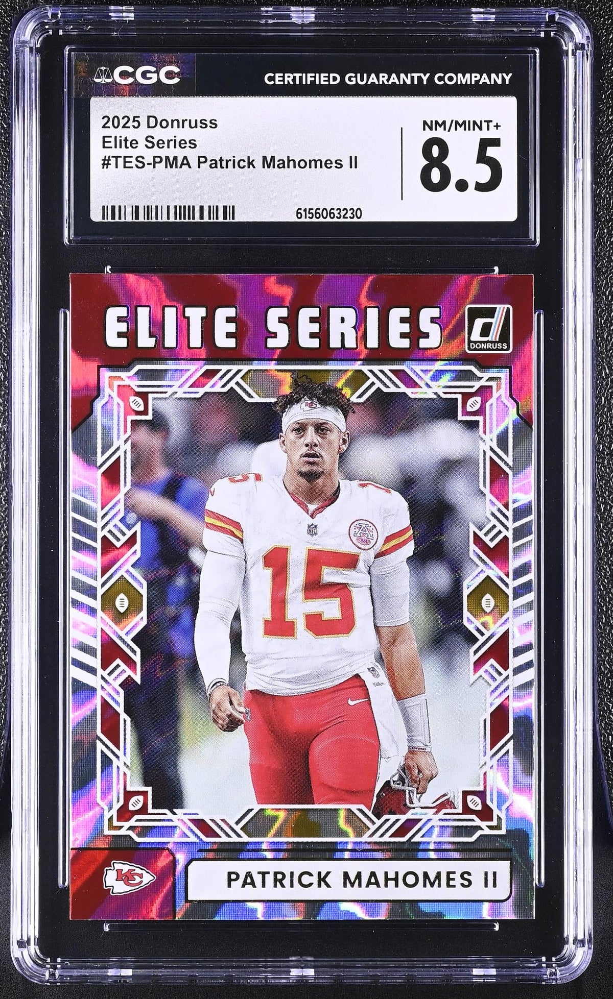 2025 Donruss #TES-PMA Patrick Mahomes II Elite Series CGC 8.5