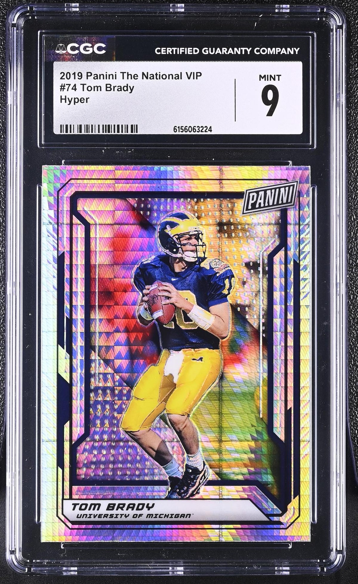2019 Prizm #74 Tom Brady The National VIP CGC 9