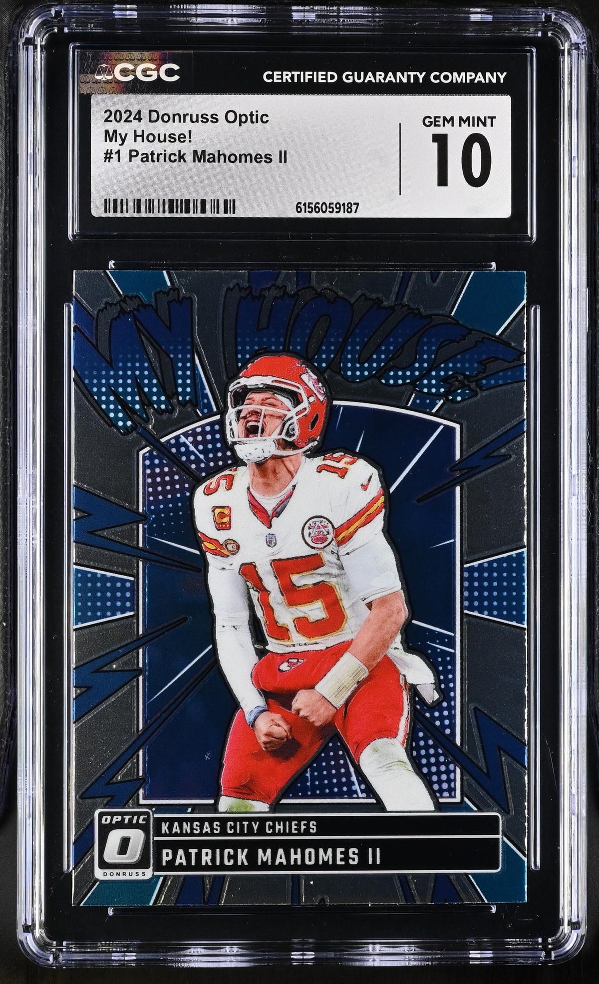 2024 Donruss Optic #1 Patrick Mahomes II My House! CGC 10