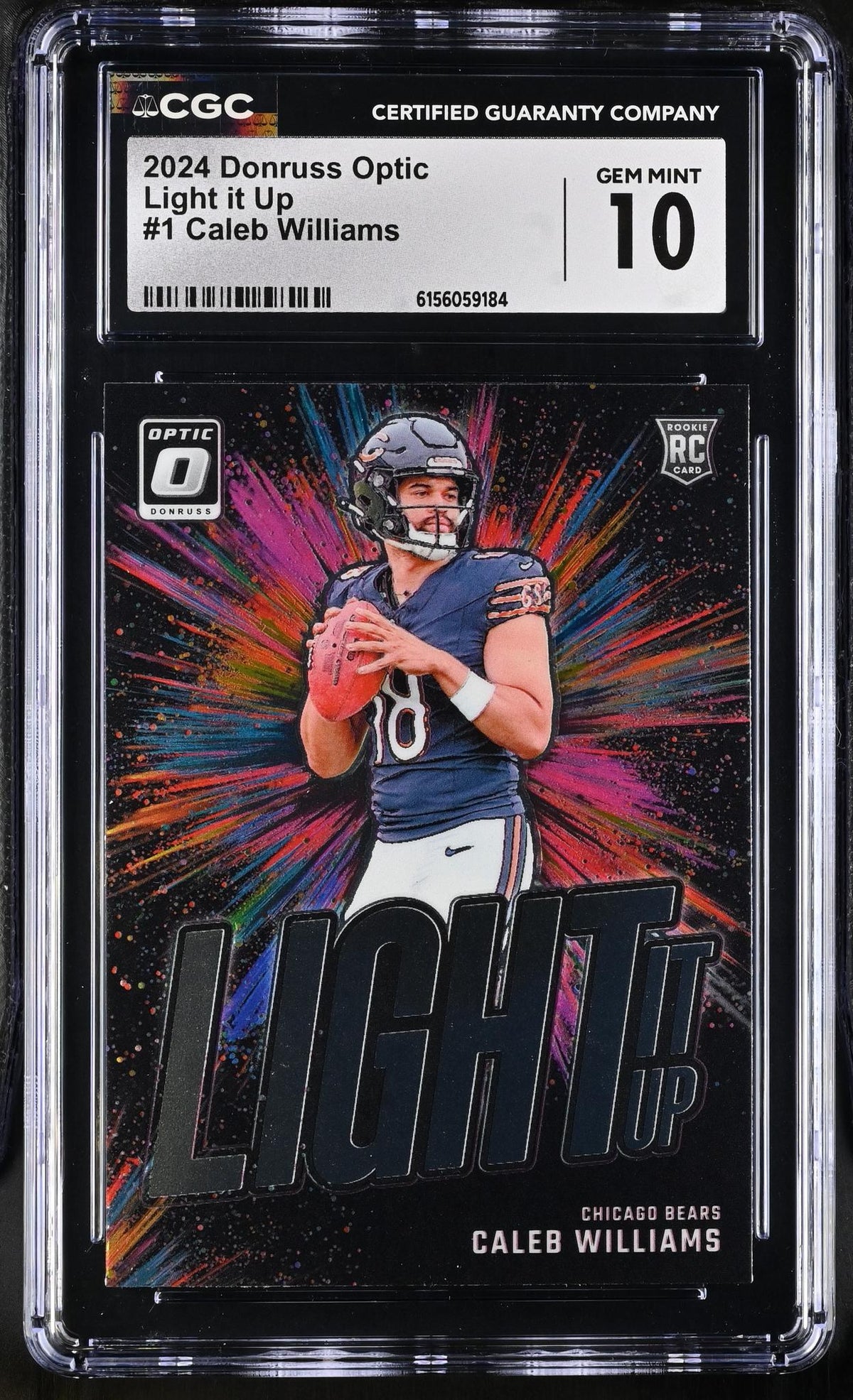 2024 Donruss Optic #1 Caleb Williams Light it Up CGC 10