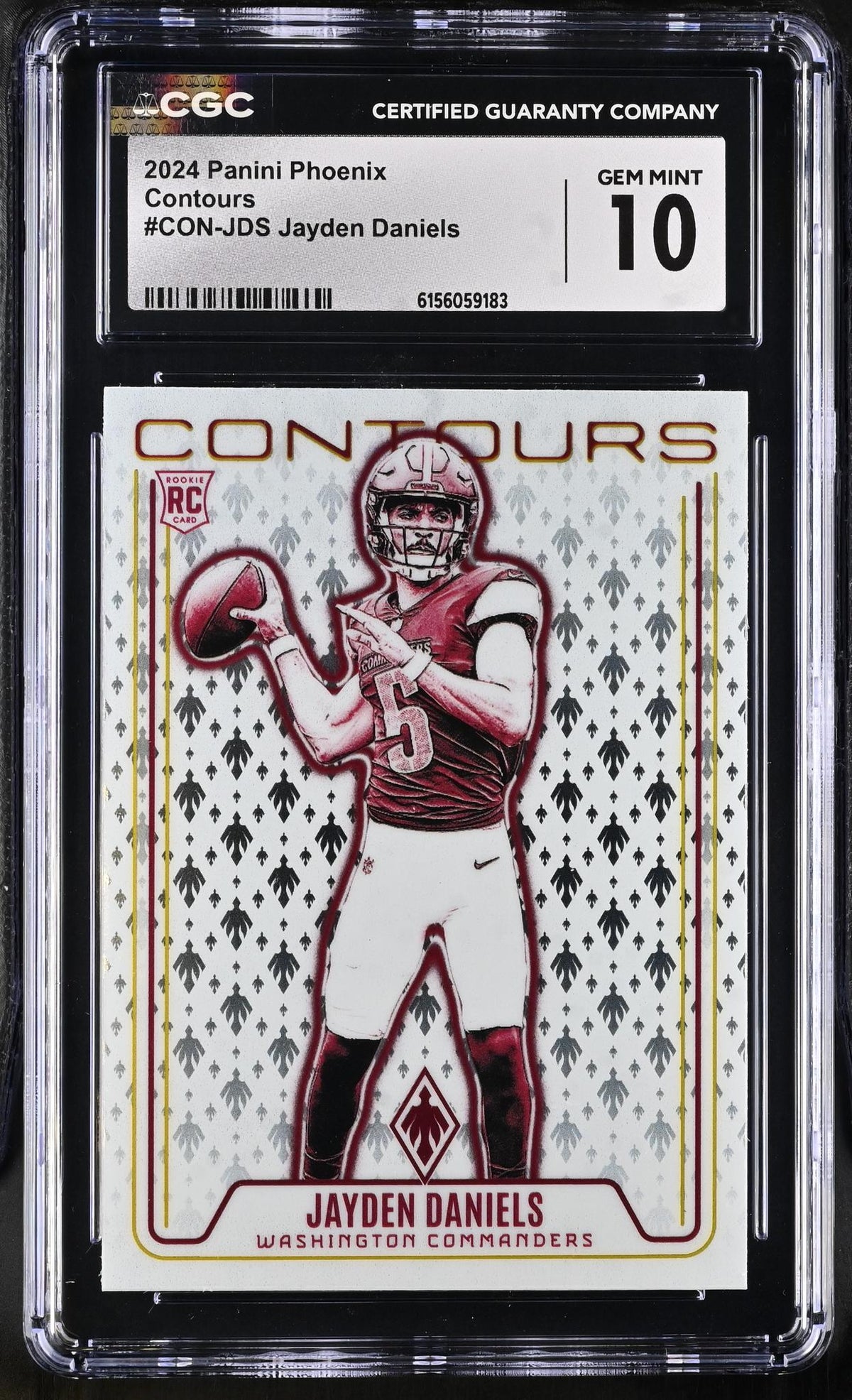2024 Phoenix #CON-JDS Jayden Daniels Contours CGC 10