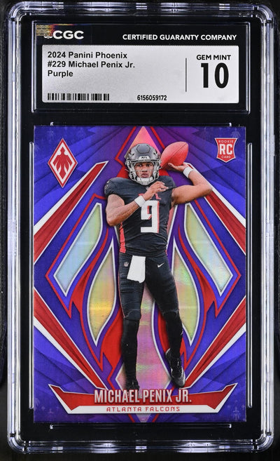 2024 Panini Phoenix Michael Penix Jr. #229 Purple CGC 10