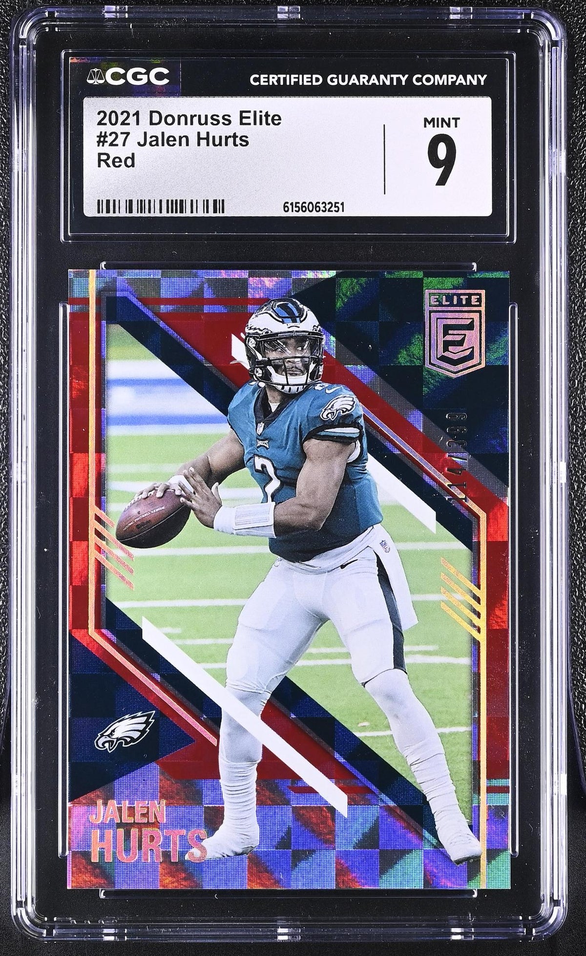 2021 Donruss Elite #27 Jalen Hurts CGC 9