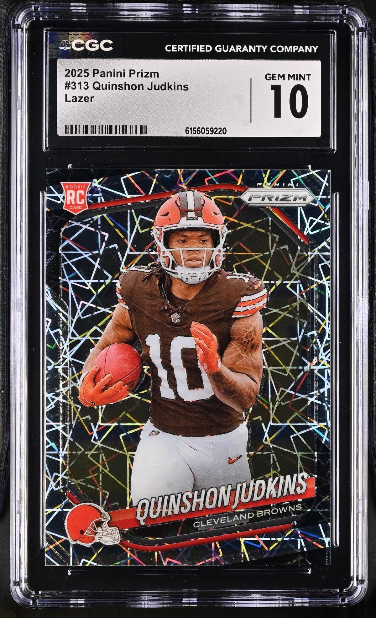 2025 Prizm #313 Quinshon Judkins Lazer CGC 10