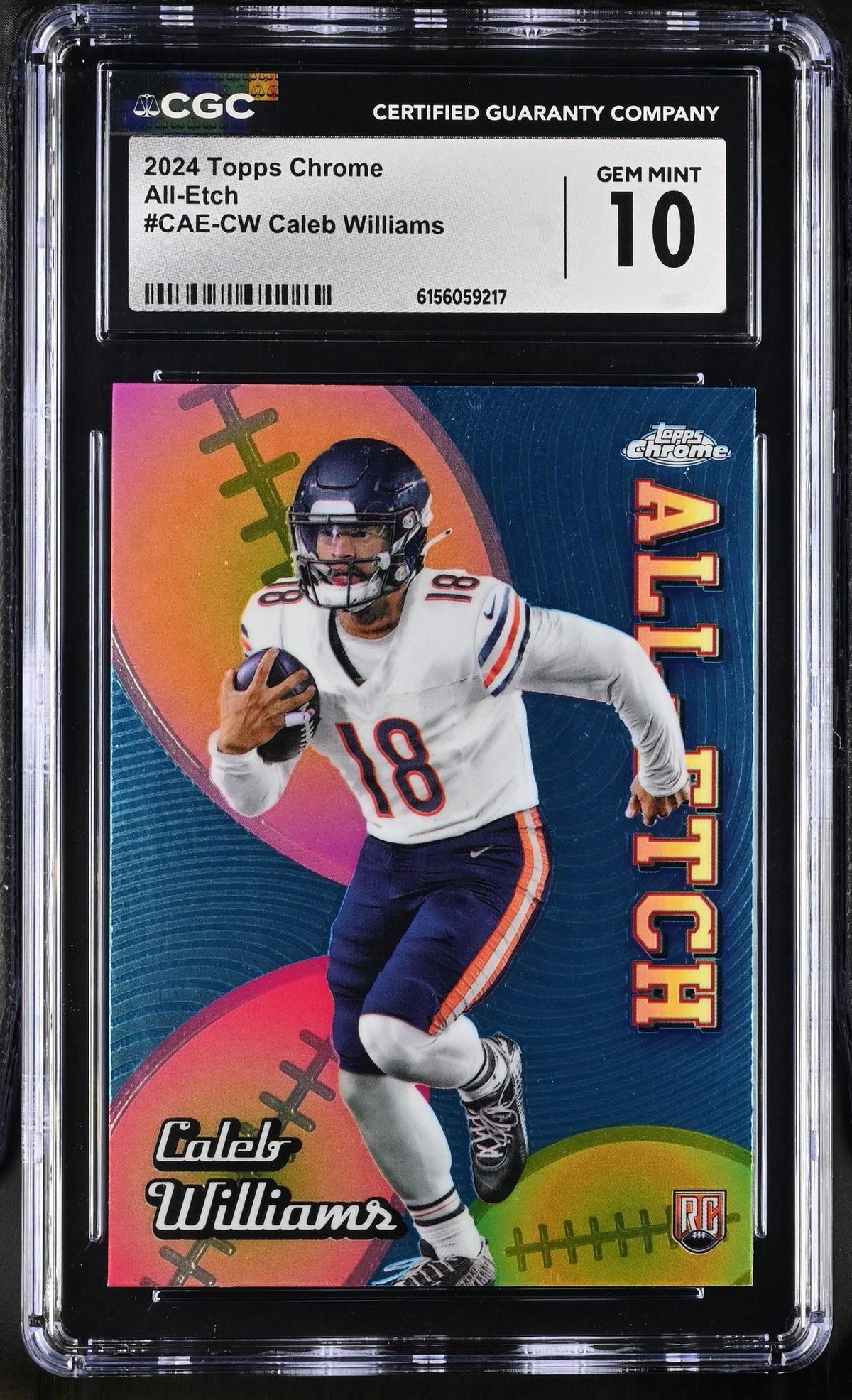 2024 Topps Chrome #CAE-CW Caleb Williams All-Etch CGC 10