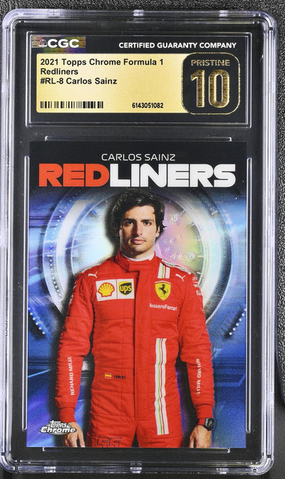 2021 Topps Chrome #RL-8 Carlos Sainz Redliners CGC 10