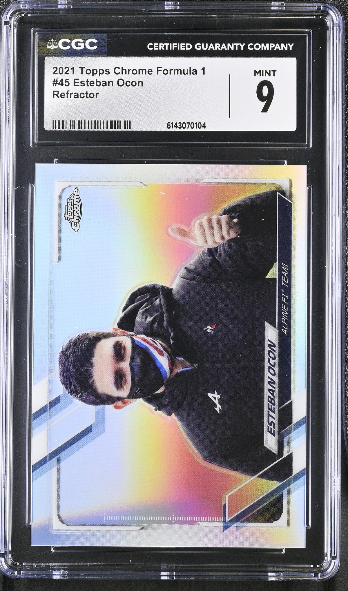 2021 Topps Chrome #45 Esteban Ocon CGC 9