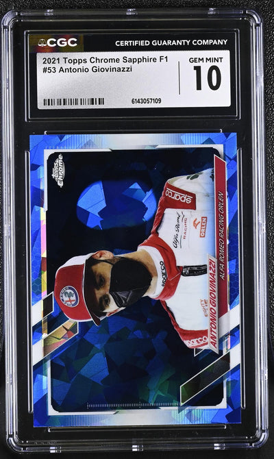 2021 Topps Chrome Sapphire #53 Antonio Giovinazzi CGC 10